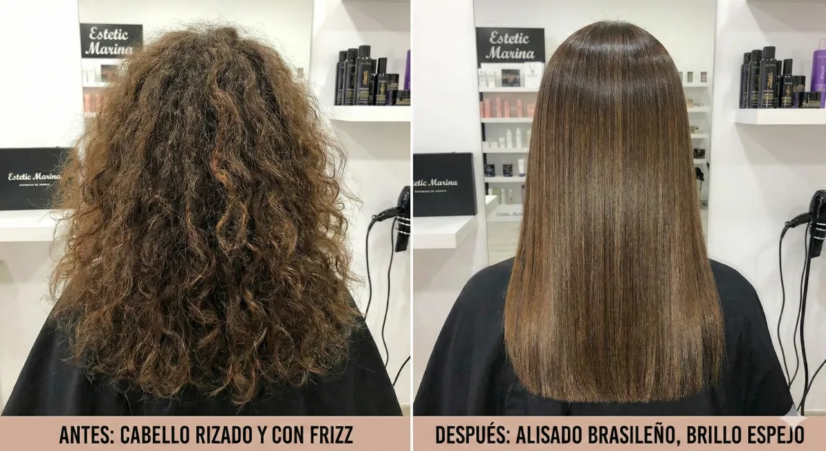 Alisado moreno antes despues