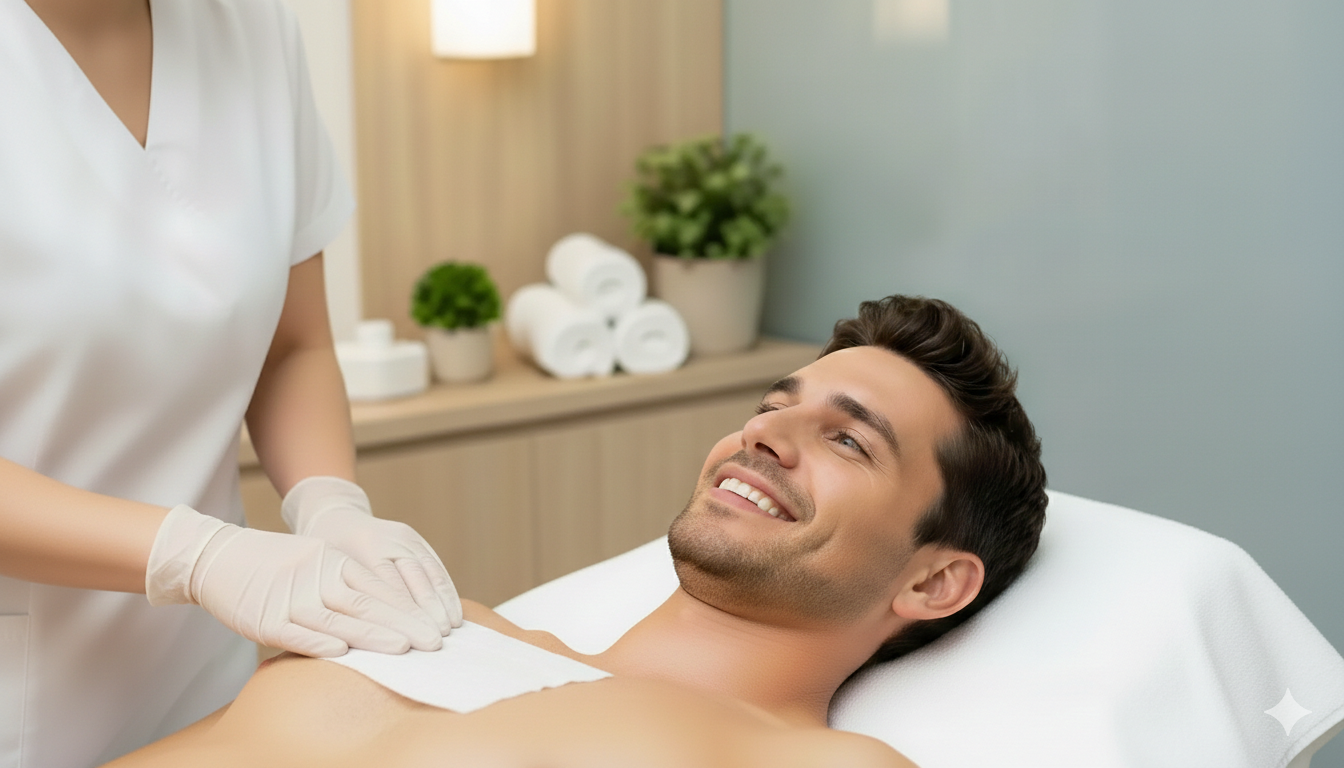 depilación cera hombre barcelona